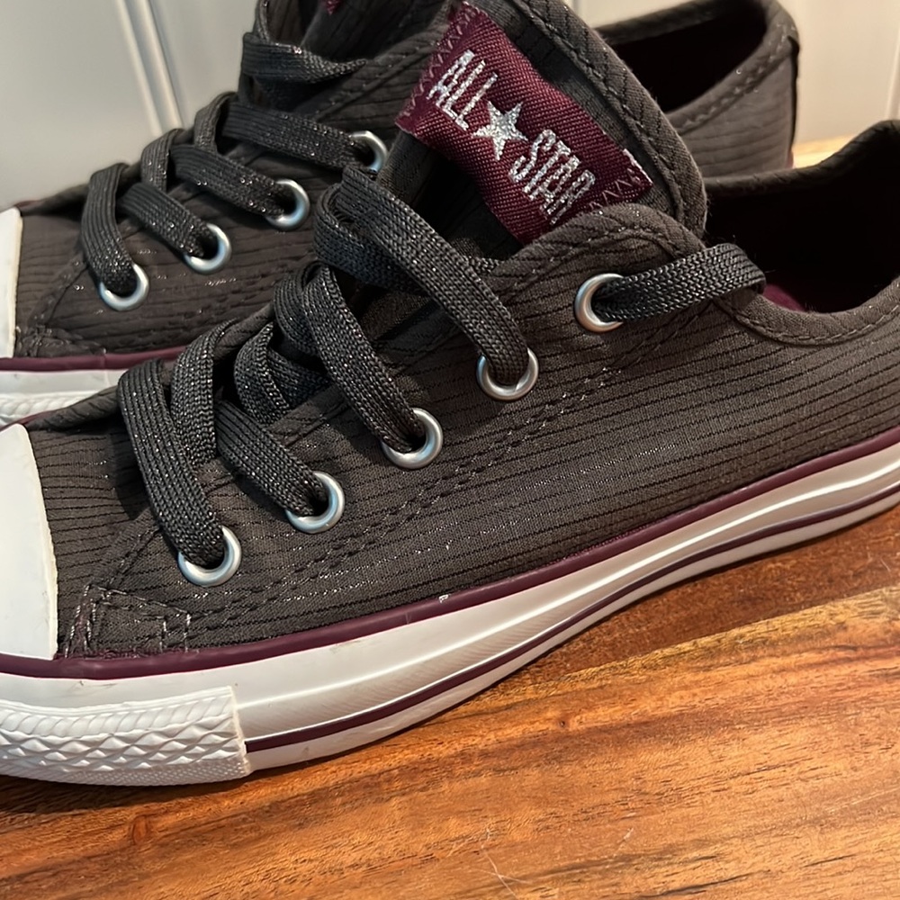 Like New LIMITED EDITION CONVERSE Chunk Taylor Gray Shimmer Shoes-Worn Once